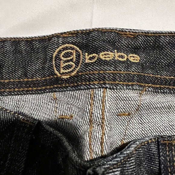 Bebe Women's Dark Wash Bootcut Denim Jeans size 27 - Picture 3 of 10